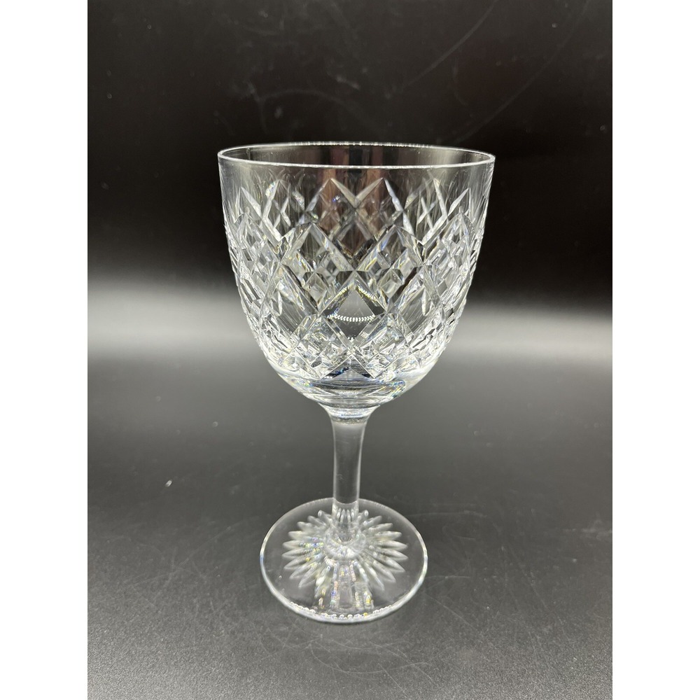 Antique Crystal Port Wine Glass Tudor England 6 3/8"